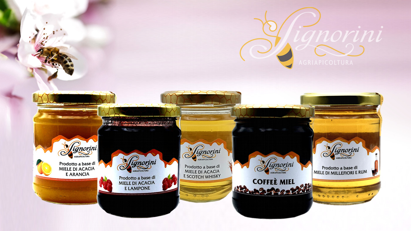 Miela Aromatizzato - Selezione tutti i gusti Arancia, Limone, Lampone, Fragola, coffemiel, mielcioc, Menta, Spiga di Lavanda